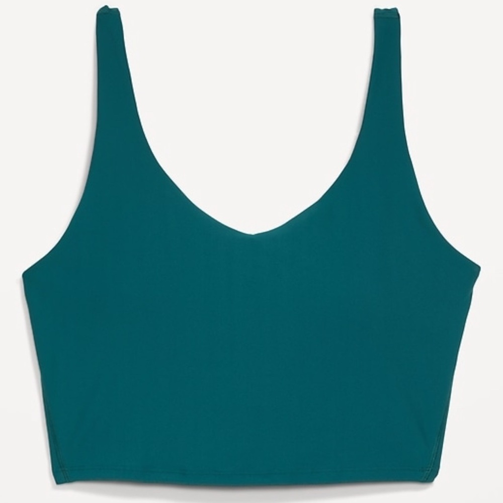 Light Support PowerSoft Long Line Sports Bra in Teal